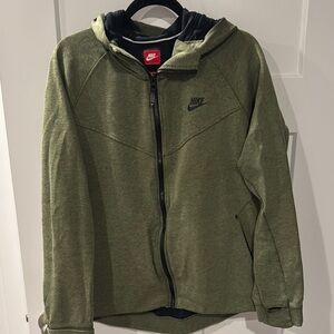 Nike Olive Green Hooded Jacket